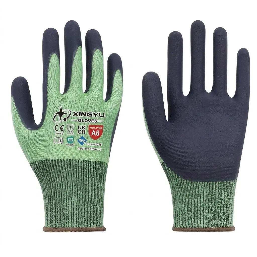 AM1806 18G Ultra-Thin ANSI A6 Cut Resistant Gloves Food Safe & Heat Resistant