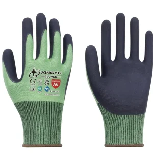 AM1806 18G Ultra-Thin ANSI A6 Cut Resistant Gloves Food Safe & Heat Resistant