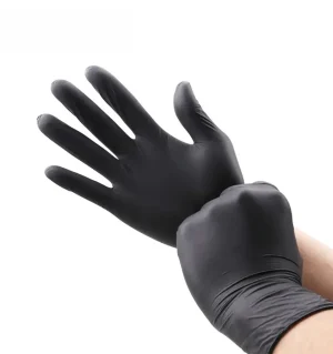 D2000 Black Nitrile Disposable Gloves