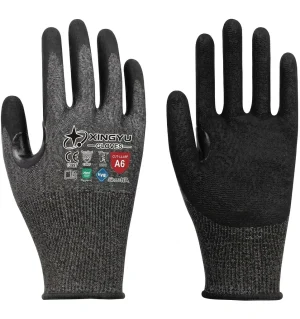 H9000 13G Heavy-Duty ANSI A6 HPPE Cut Resistant Gloves