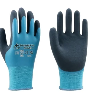 L2005 Waterproof 15 Gauge Fully Latex Coated Work Gloves
