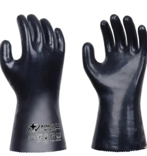 N7500 EN374 Neoprene Rubber Chemical Resistant Gloves