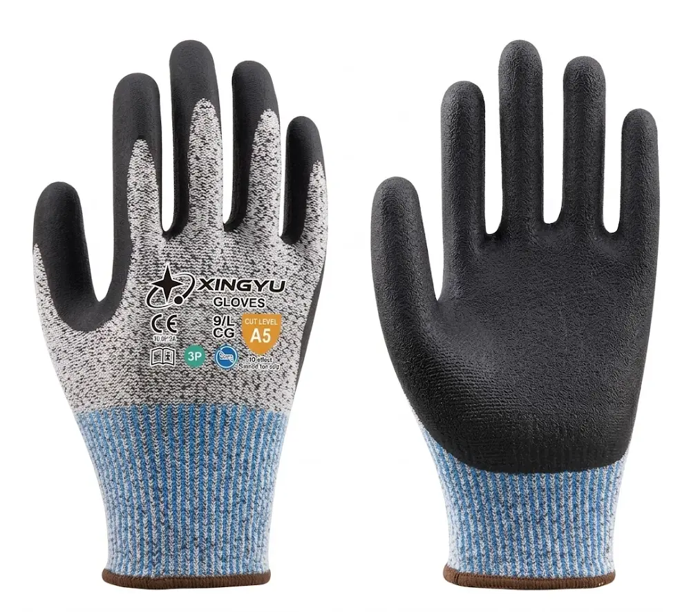 H2000 13G Breathable ANSI A5 Cut Resistant Nitrile Gloves