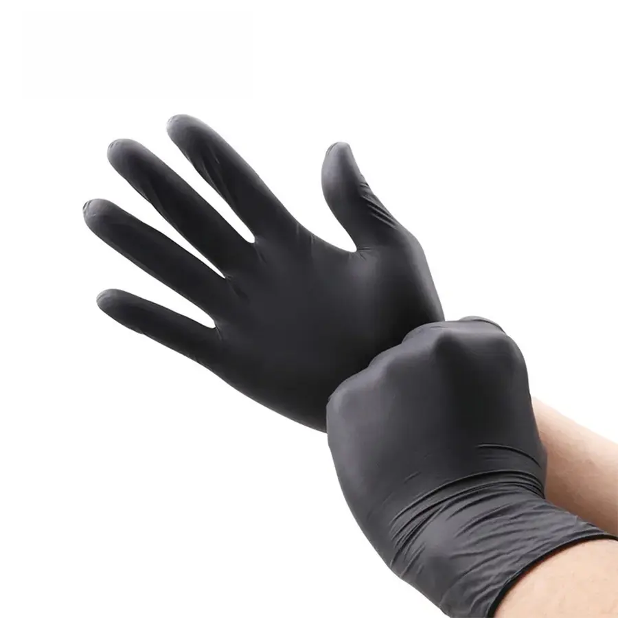 D2000 Black Nitrile Disposable Gloves